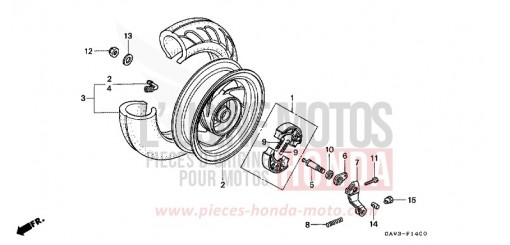 ROUE ARRIERE SJ50P de 1993